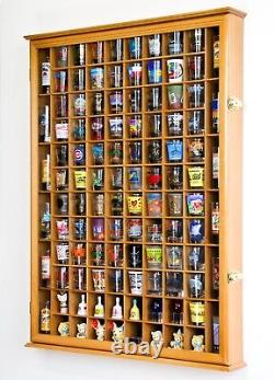 108 Shot Glass Shotglass Shooter Display Case Holder Cabinet Wall Rack 98% UV