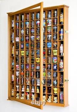 108 Shot Glass Shotglass Shooter Display Case Holder Cabinet Wall Rack 98% UV