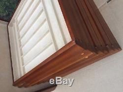 10 Quality Woodengrooved Wrist Watch Case Presentation Display Tray Shop Storage