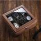 10 Slots Watch Box Organizer Wooden Lock Luxury Watchmaker Storage Display Case