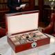 10 Watch Box For Men Watches Display Case Wood Luxury Fingerprint Lock