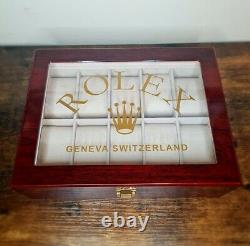 10 grid Rolex Presidential (Ltd Edition) Watch Display Case / Box