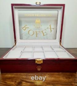 10 grid Rolex Presidential (Ltd Edition) Watch Display Case / Box