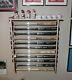 11 Bat Wood Baseball Bat Display Rack With Top Shelf, Bobbleheads