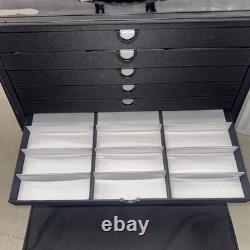 120 Pairs Eyeglasses Display Case Optical Glasses Storage Trolly Box Case