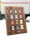 12 Grids Solid Walnut Wood Display Frame Storage Case For Zippo Lighters