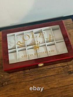 12 grid Rolex Presidential (Ltd Edition) Watch Display Case / Box