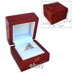 12pc Ring Gift Boxes Red Wood Ring Gift Box Engagement Ring Box Highest Quality