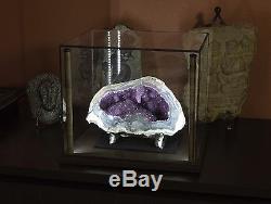 12x10 LED Lighted Display Case for Collectibles, Specimens, etc. Wood & Glass