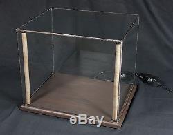 12x10 LED Lighted Display Case for Collectibles, Specimens, etc. Wood & Glass