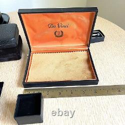 13pc Lot Mid Century Jewelry Presentation Orange Box Ring Display VTG Antique