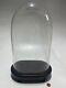 14 X 8.75 Glass Dome Bell Jar/cloche Specimen Display Case Wood Base Clear