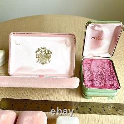 14pc Lot Victorian Jewelry Presentation Pink Box Ring Display VTG Antique Empty