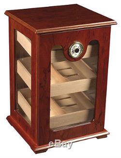 150 ct CIGAR HUMIDOR RED WOOD GREAT DISPLAY SHOW CASE