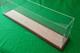 15l X 4w X 12h Display Case With 1/8 Thick Acrylic Brown Wood Frame Base