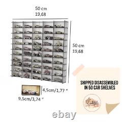 164 Scale Diecast Car Display Case Holds 300+ Cars Wall Mount Storage Rack