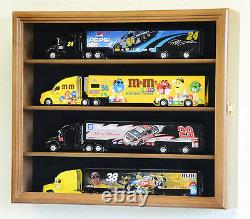 164 Scale Hot Wheels Semi Big Rig Trailer Truck Display Case Cabinet Holds 4