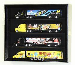 164 Scale Hot Wheels Semi Big Rig Trailer Truck Display Case Cabinet Holds 4