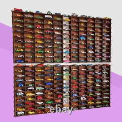 164 Toy Car Wall Shelf, Hotwheels, Matchbox Compatible Display Case for 200 Cars