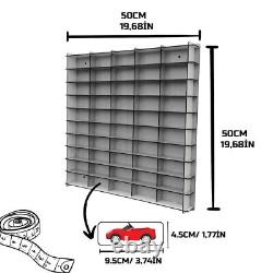 164 Toy Car Wall Shelf, Hotwheels, Matchbox Compatible Display Case for 200 Cars