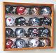 16 Riddell Mini Helmet Helmets Display Case Cabinet Wall Rack Nfl Football