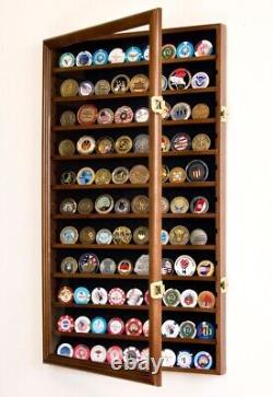 16 x 26 inchLarge Military Challenge Coin Display Case Cabinet Holders Rack 98%