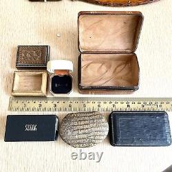 16pc Lot Victorian Jewelry Presentation Gold Box Ring Display VTG Antique Empty