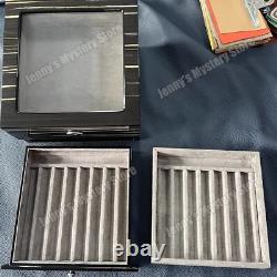 17 Slot Wood Flip Fountain Pen Storage Box Pen Display Organizer Collector Case