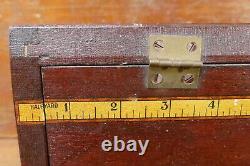 1880s Hickory Elastic Sewing Thread Old Country Store Counter Wood Display Case