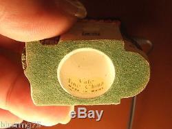 18 Vale Fine China Wales House Cottage Thimble Set & 2 Angels Wood Display Case