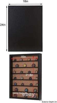 18x24 Shadow Box Display Case with Movable Shelves for Miniatures and Figurines