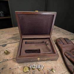 1911 Wood Storage Case Indian Rosewood/Sheesham Brown Velvet Lined