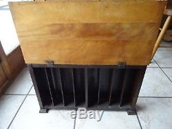 1940's Old Style Lager Beer Sign Display and Cigarette Pack Wood Case