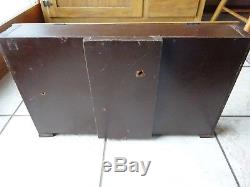 1940's Old Style Lager Beer Sign Display and Cigarette Pack Wood Case