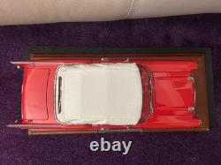 1957 Chevrolet Bel Air Convertible Danbury Mint withBox, Wood Plaque Display Case