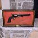 1963 Embosograf Us Cavalry 44cal 1860 Civil War Revolver Gun + Wood Display Case