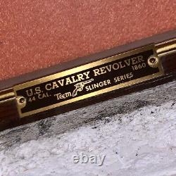 1963 Embosograf US Cavalry 44Cal 1860 Civil War Revolver Gun + Wood Display Case