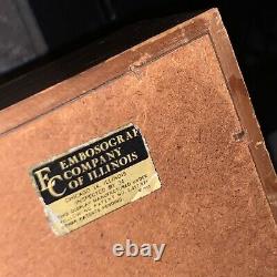 1963 Embosograf US Cavalry 44Cal 1860 Civil War Revolver Gun + Wood Display Case