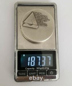 1970's Silver Israel- 4 Medals Set of. 935 Sterling Silver in Wood Display Case