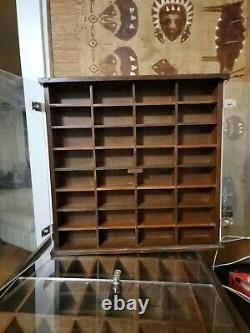 +1976- Sears Japan Wood Wall Mount Cabinet Curio 32 cube display shelf cubby