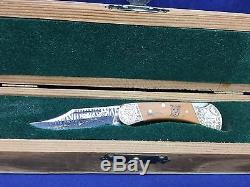 1979 Puma 223 African Big 5 Leopard Knife & Wood / Velvet Display Case Mint 65