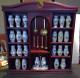1994 Lenox Birds & Blossoms Spice Jar Set & Wood Display Case Withspoons 24 Jars