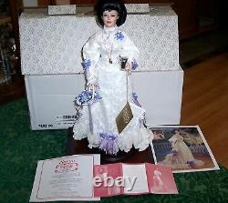 1996 Franklin Mint Emma Coca Cola Heirloom Doll Circa 1905 & Wood Display Case