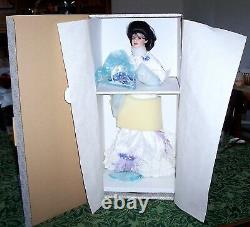 1996 Franklin Mint Emma Coca Cola Heirloom Doll Circa 1905 & Wood Display Case