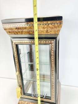 19.5 Horchow Creazioni Vitrine Italian Wood Display Case Rococo Style Cabinet