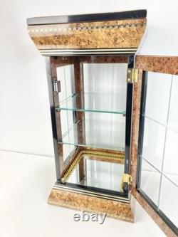 19.5 Horchow Creazioni Vitrine Italian Wood Display Case Rococo Style Cabinet