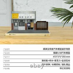 1/18 LED Display Case for AE86 Initial D Fujiwara Tofu Shop Scene Figure Model