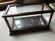 1/24 Scale Model Franklin Mint Display Case Wood With Glass Sides & Mirror Floor