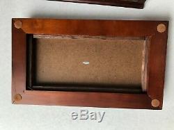 1/24 scale Model FRANKLIN MINT DISPLAY CASE wood with glass sides & mirror floor