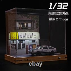 1/32 Scale Model Diorama Fujiwara Tofu Shop Initial D Compound 2-Layer LED